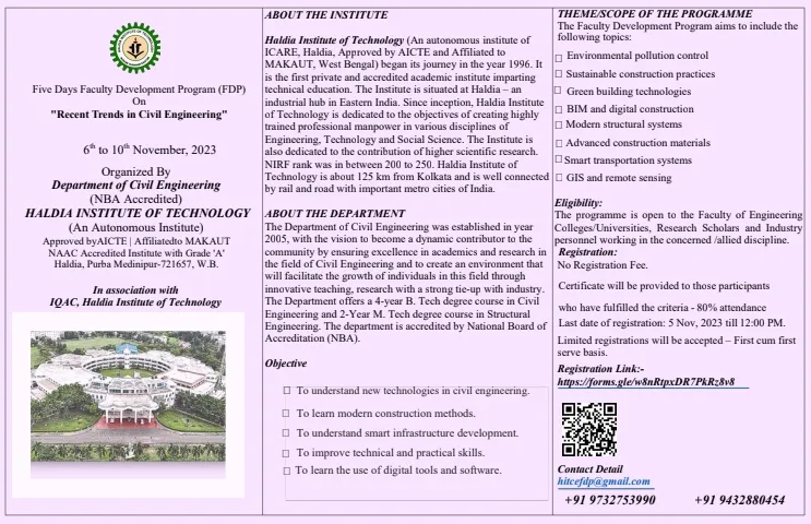 Recent Trends in Civil Engineering