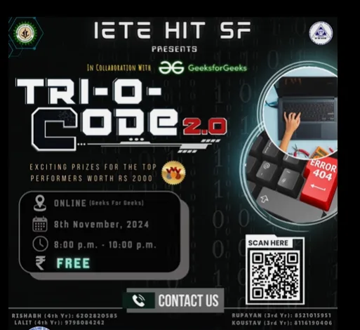 Online Programming Competition Tri-O-Code 2.0