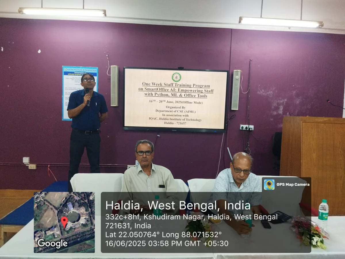 ONE WEEK STAFF TRAINING PROGRAM ON SMARTOFFICE AI